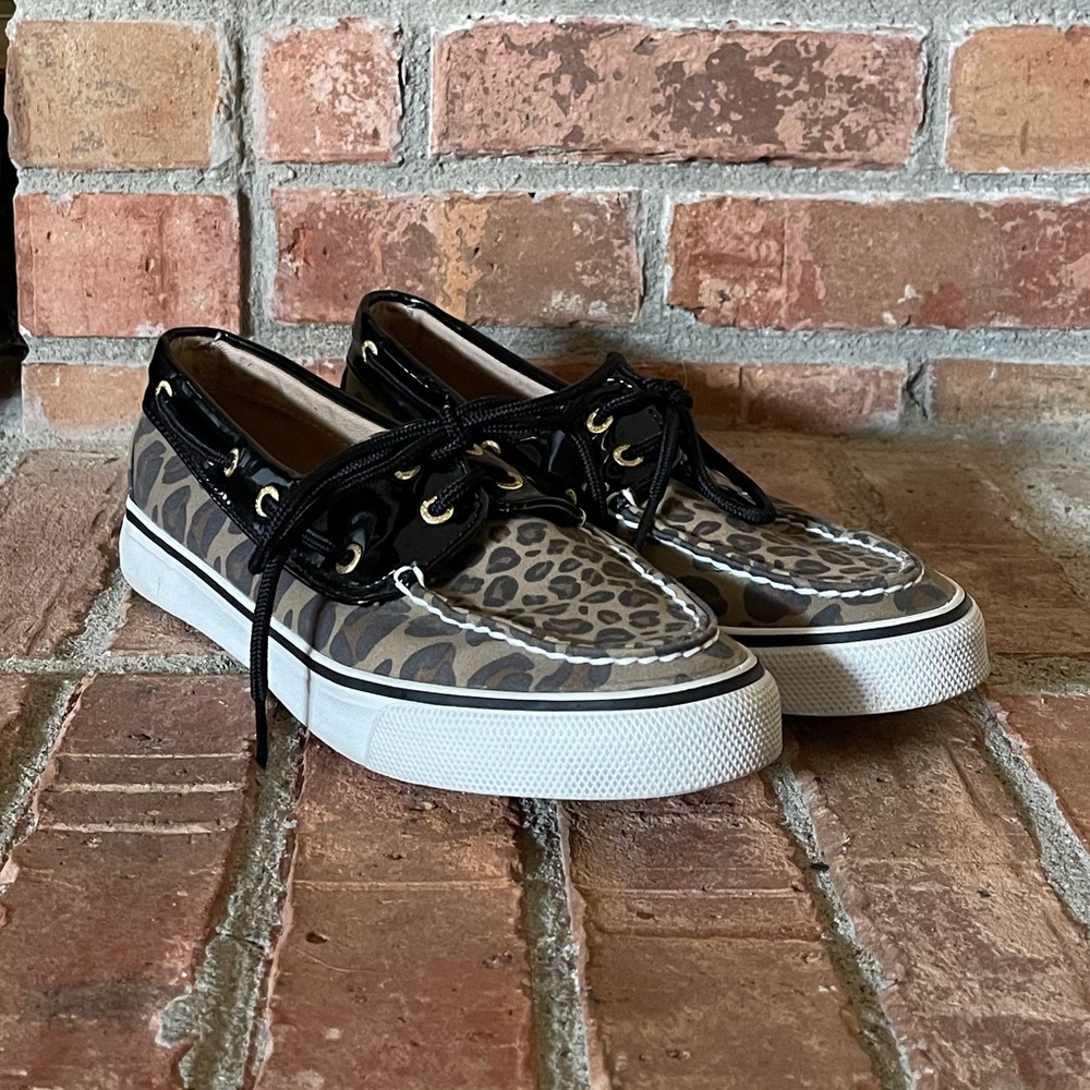 Sperry Top-Sider 9771577 Biscayne Leopard Cheetah Boat Shoes